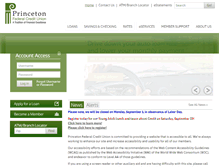 Tablet Screenshot of princetonfcu.org